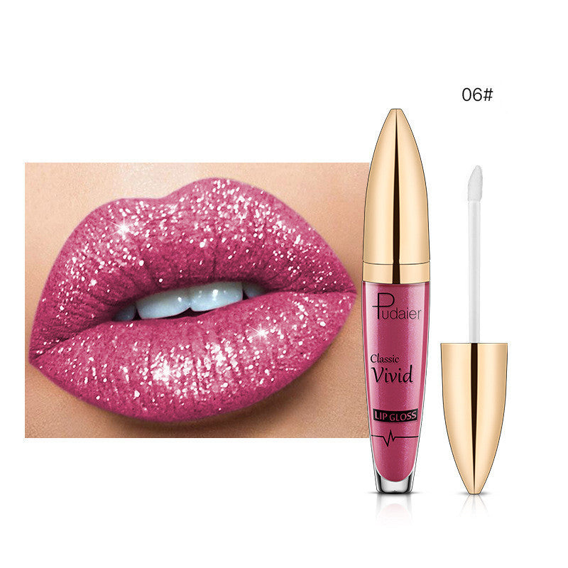 Pudaier Sip Glitter Flip Matte Shimmer Lip Gloss No Stain On Cup Diamond Lipstick Pudaier Sip Glitter Flip Matte Shimmer Lip Gloss No Stain On Cup Diamond Lipstick